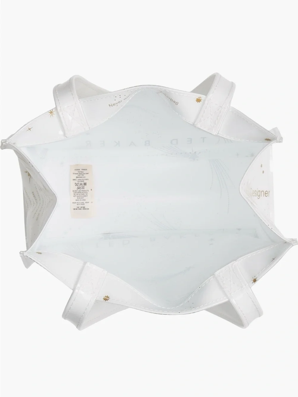 Ted Baker White & Gold Shooting Star Tote